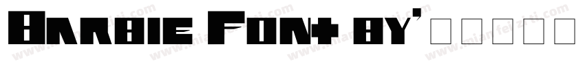 Barbie Font by字体转换